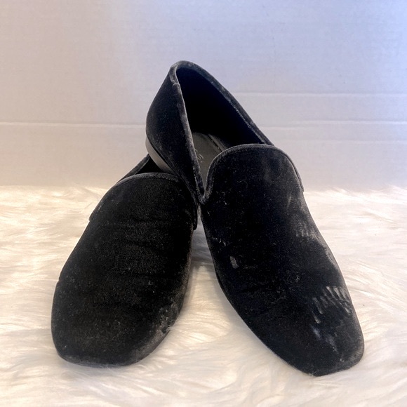 Vince Bray Smoking Velvet Loafers Size 6.5 - Picture 2 of 11